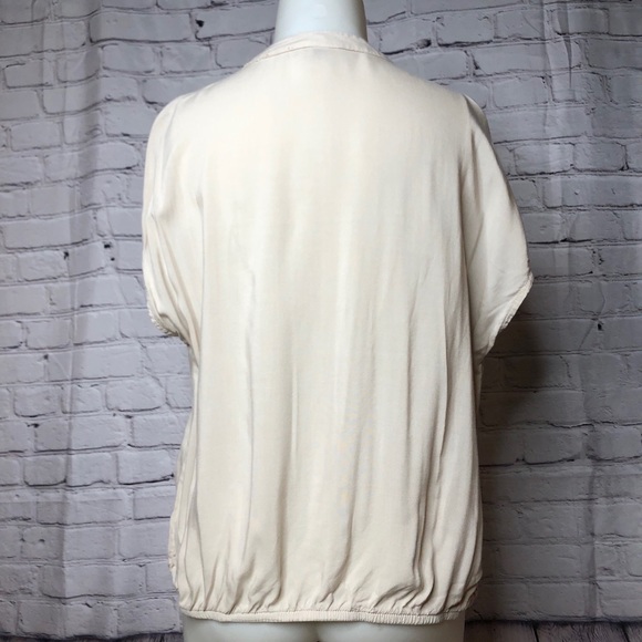 Sonoma tan button down tie bottom shirt size Large - Picture 2 of 8